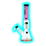 G-Rollz Cheech and Chong Spiral Smoking Brothers Pink Beaker Bong 35cm