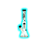 G-Rollz Cheech and Chong Spiral Smoking Brothers White Beaker Bong 35cm