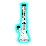 G-Rollz Cheech and Chong Spiral Smoking Brothers White Beaker Bong 35cm