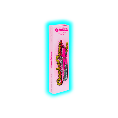 G-Rollz Cheech Chong Lightly Dyed Pink King Slim Papers + Tips