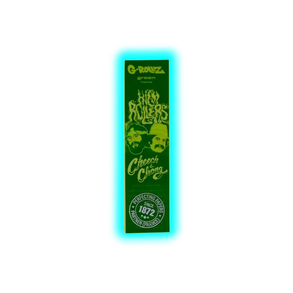 G-Rollz Cheech Chong Organic Green Hemp KS Papers + Tips