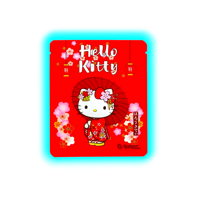 G-Rollz Hello Kitty Kimono Red Smellproof Bags 100 x 125mm 8pcs