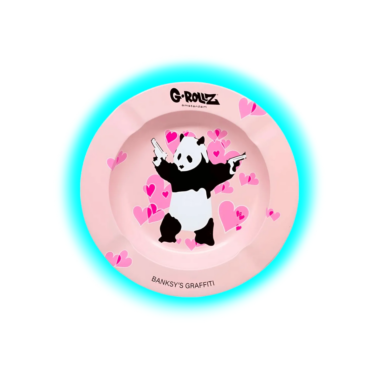 G-Rollz Metal Tin Ashtray Banksy Panda