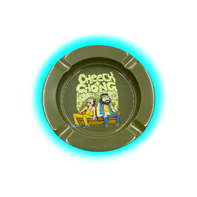 G-Rollz Metal Tin Ashtray Cheech and Chong I In da Chair