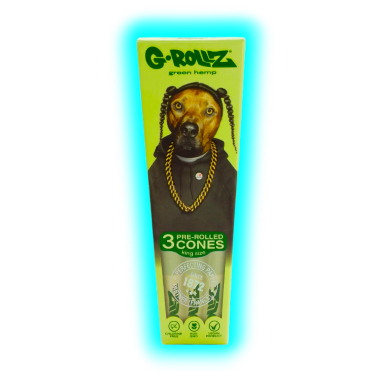 G-Rollz Pets Rock Rap Organic Green Hemp KS Cones 3pcs