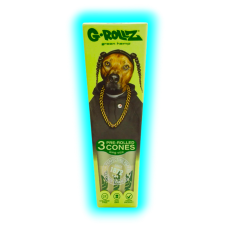 G-Rollz Pets Rock Rap Organic Green Hemp KS Cones 3pcs