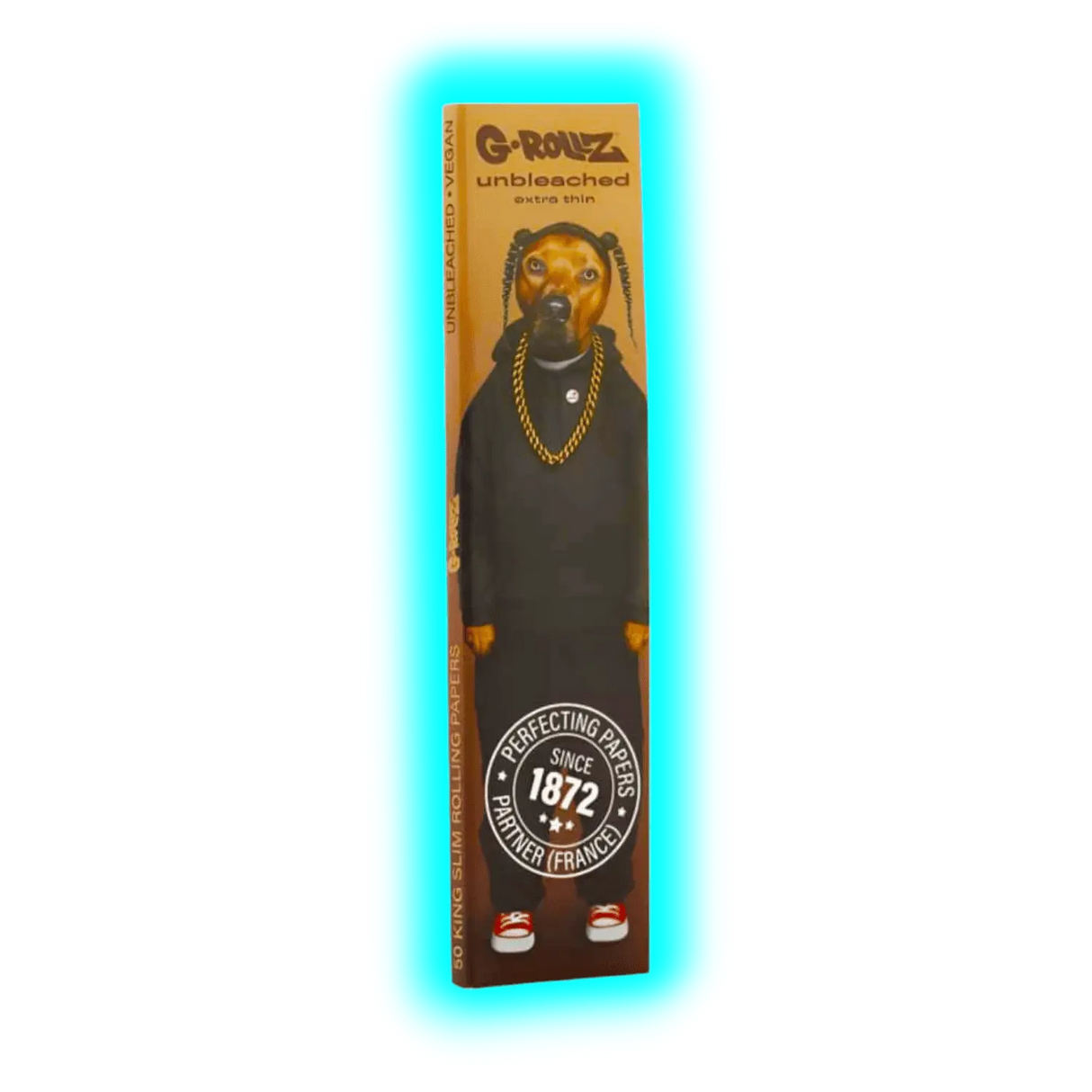 G-Rollz Pets Rock Rap Unbleached King Slim Papers
