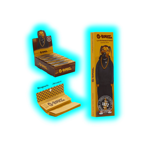 G-Rollz Pets Rock Rap Unbleached KS Papers + Tips Display