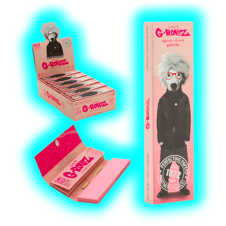 G-Rollz Pets Rock Soup Pink KS Papers + Tips Display