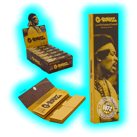 G-Rollz Radio Days Serenade Unbleached KS Papers + Tips Display
