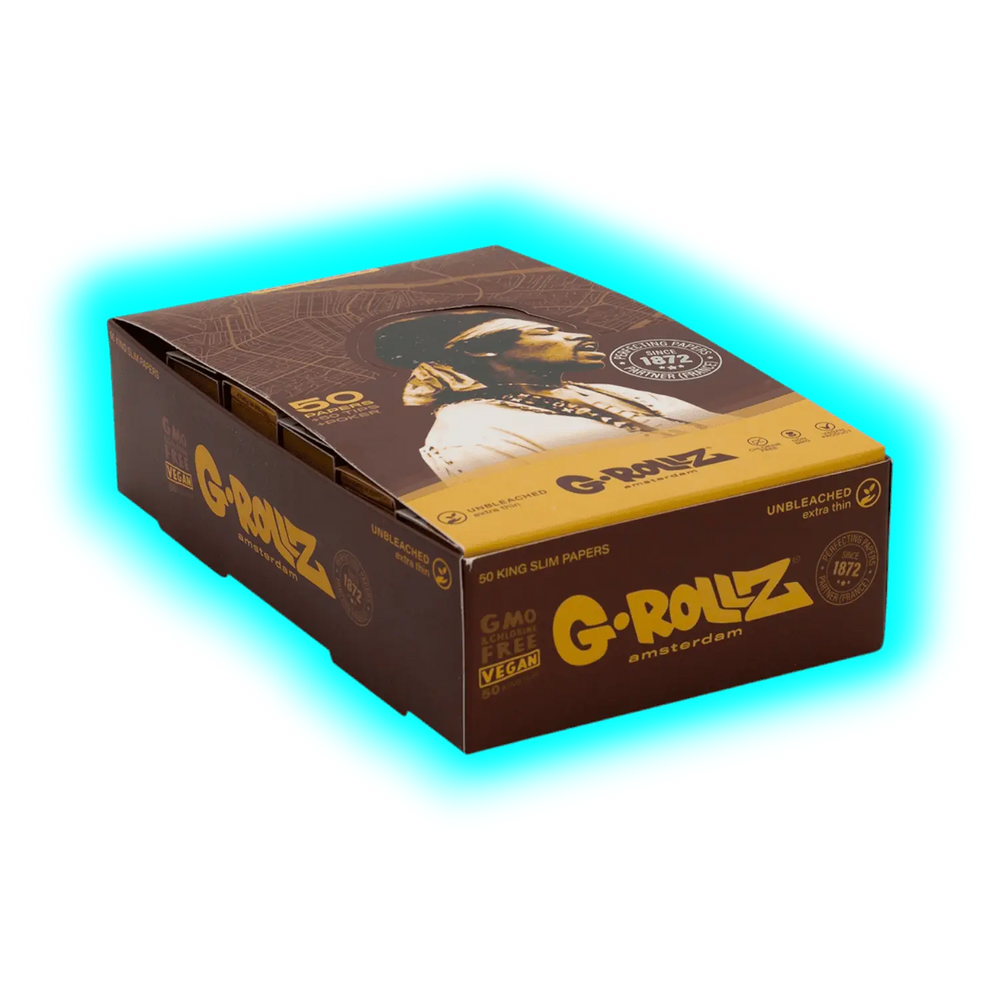 G-Rollz Radio Days Serenade Unbleached KS Papers + Tips Display