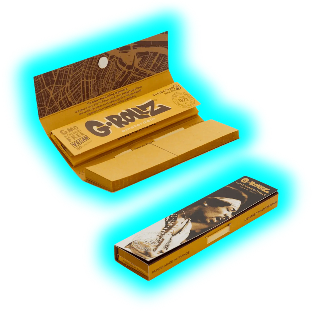 G-Rollz Radio Days Serenade Unbleached KS Papers + Tips Display