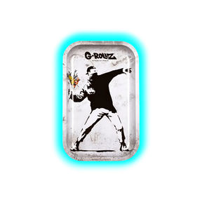 G-Rollz Rolling Tray M Banksy's Flower Thrower Alt 175 x 275mm