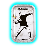 G-Rollz Rolling Tray M Banksy's Flower Thrower Alt 175 x 275mm