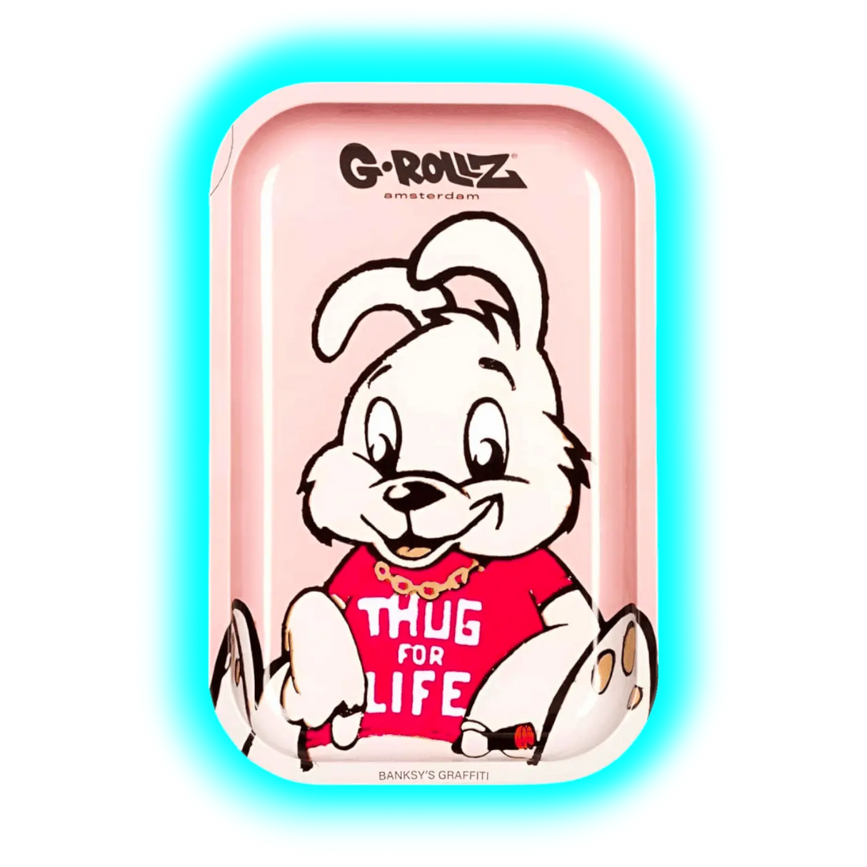 G-Rollz Rolling Tray M Banksy's Thug for Life 175 x 275mm