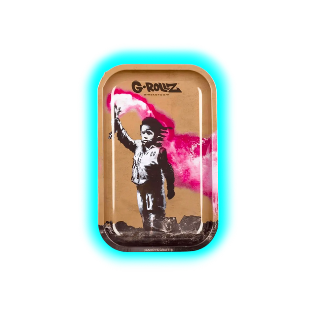 G-Rollz Rolling Tray M Banksy's Torch Boy 175 x 275mm