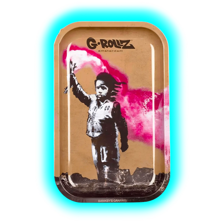 G-Rollz Rolling Tray M Banksy's Torch Boy 175 x 275mm