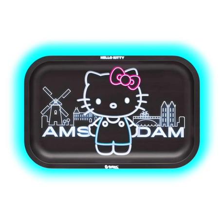 G-Rollz Rolling Tray M Hello Kitty Neon Amsterdam 175 x 275mm
