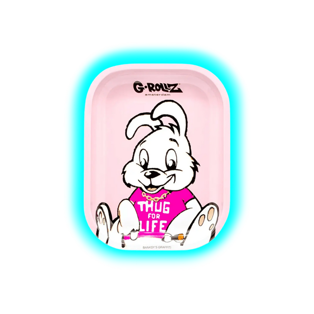 G-Rollz Rolling Tray S Banksy's Thug for Life 140 x 180mm