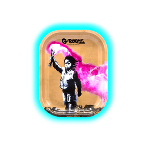 G-Rollz Rolling Tray S Banksy's Torch Boy 140 x 180mm