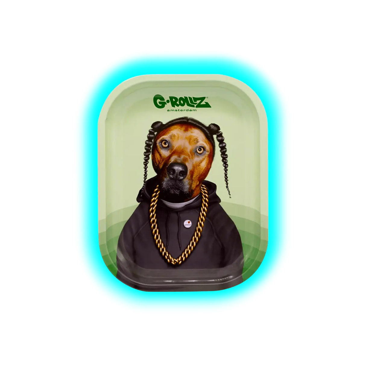 G-Rollz Rolling Tray S Pets Rock - Rap 140 x 180mm