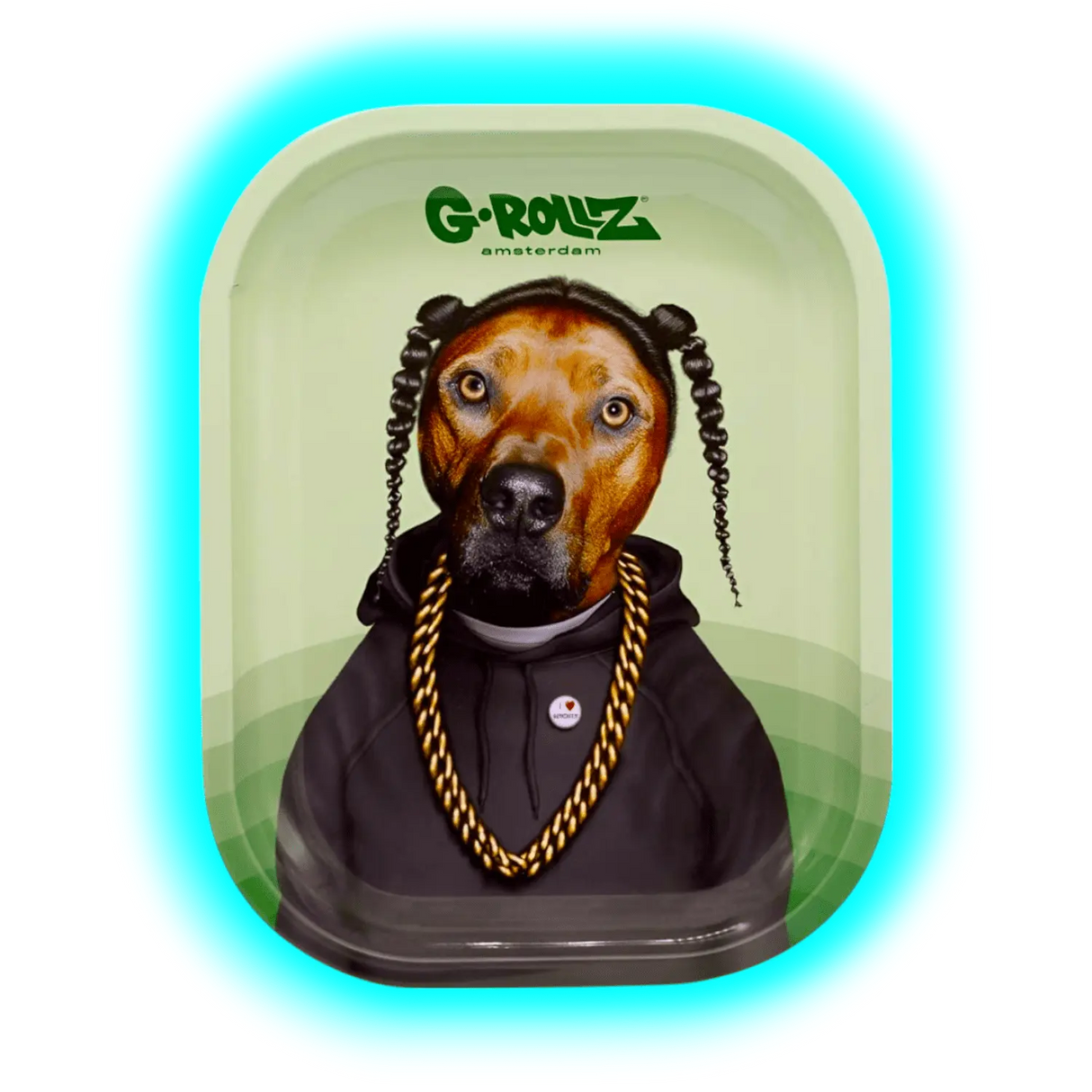 G-Rollz Rolling Tray S Pets Rock - Rap 140 x 180mm