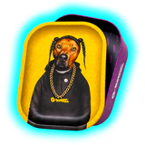 G-Rollz Storage Box With Rolling Tray Lid Medium Pets Rock Rap