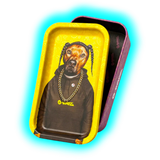 G-Rollz Storage Box With Rolling Tray Lid Small Pets Rock Rap
