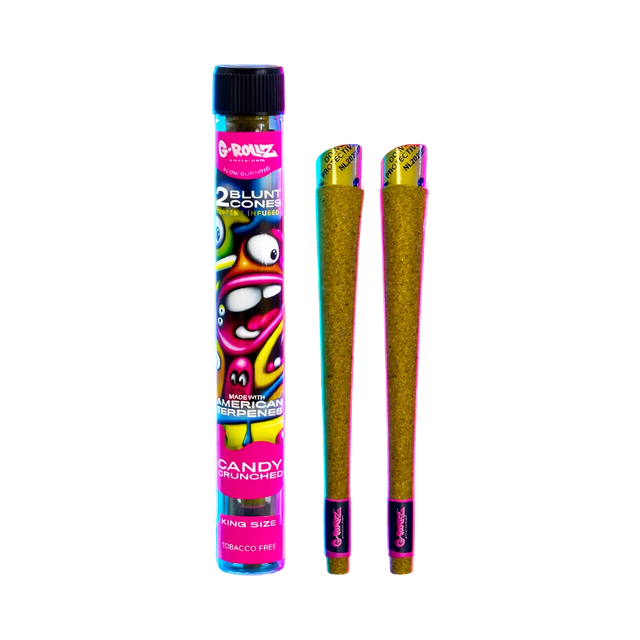 G-Rollz Terpene Infused Blunt Cones Candy Crunched 2pcs