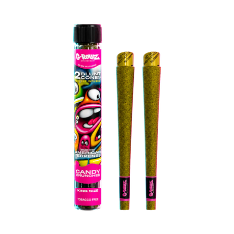 G-Rollz Terpene Infused Blunt Cones Candy Crunched 2pcs