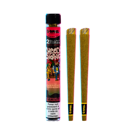G-Rollz Terpene Infused Blunt Cones Watermelon Sunrise 2pcs