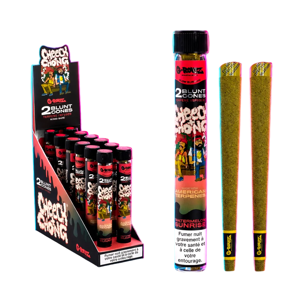 G-Rollz Terpene Infused Blunt Cones Watermelon Sunrise 2pcs