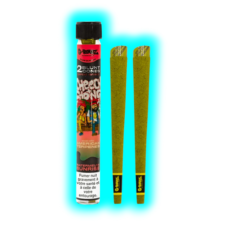 G-Rollz Terpene Infused Blunt Cones Watermelon Sunrise 2pcs