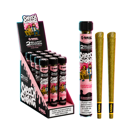 G-Rollz Terpene Infused Blunt Strawberry Cheesecake 2pcs in der Frontansicht