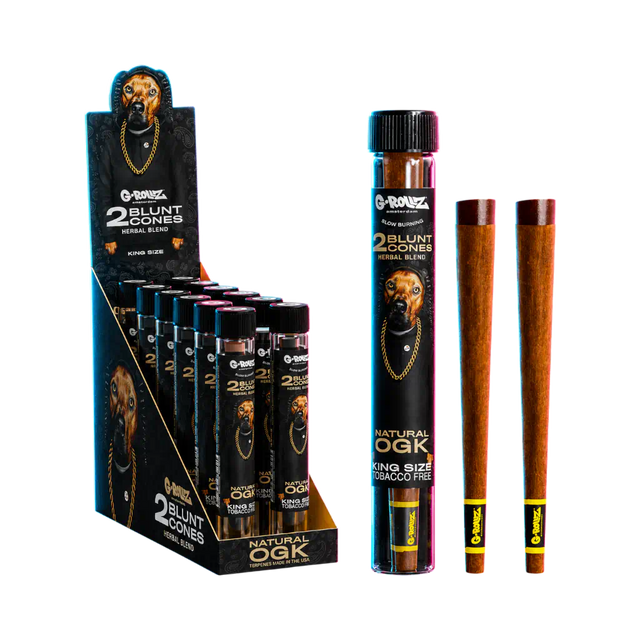 G-Rollz Terpene Infused Herbal Blunt Natural OGK 2pcs