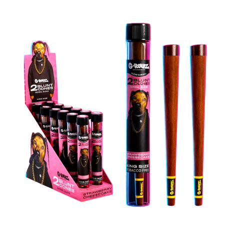 G-Rollz Terpene Infused Herbal Blunt Strawberry Cheesecake 2pcs