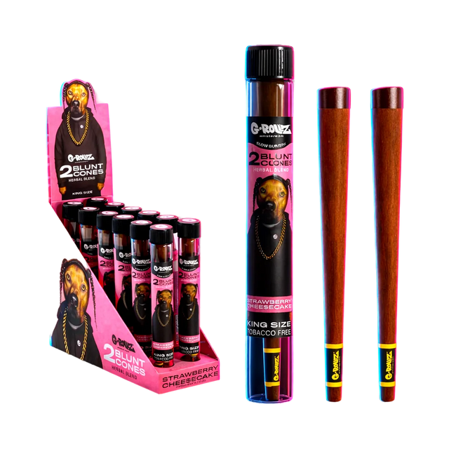 G-Rollz Terpene Infused Herbal Blunt Strawberry Cheesecake 2pcs
