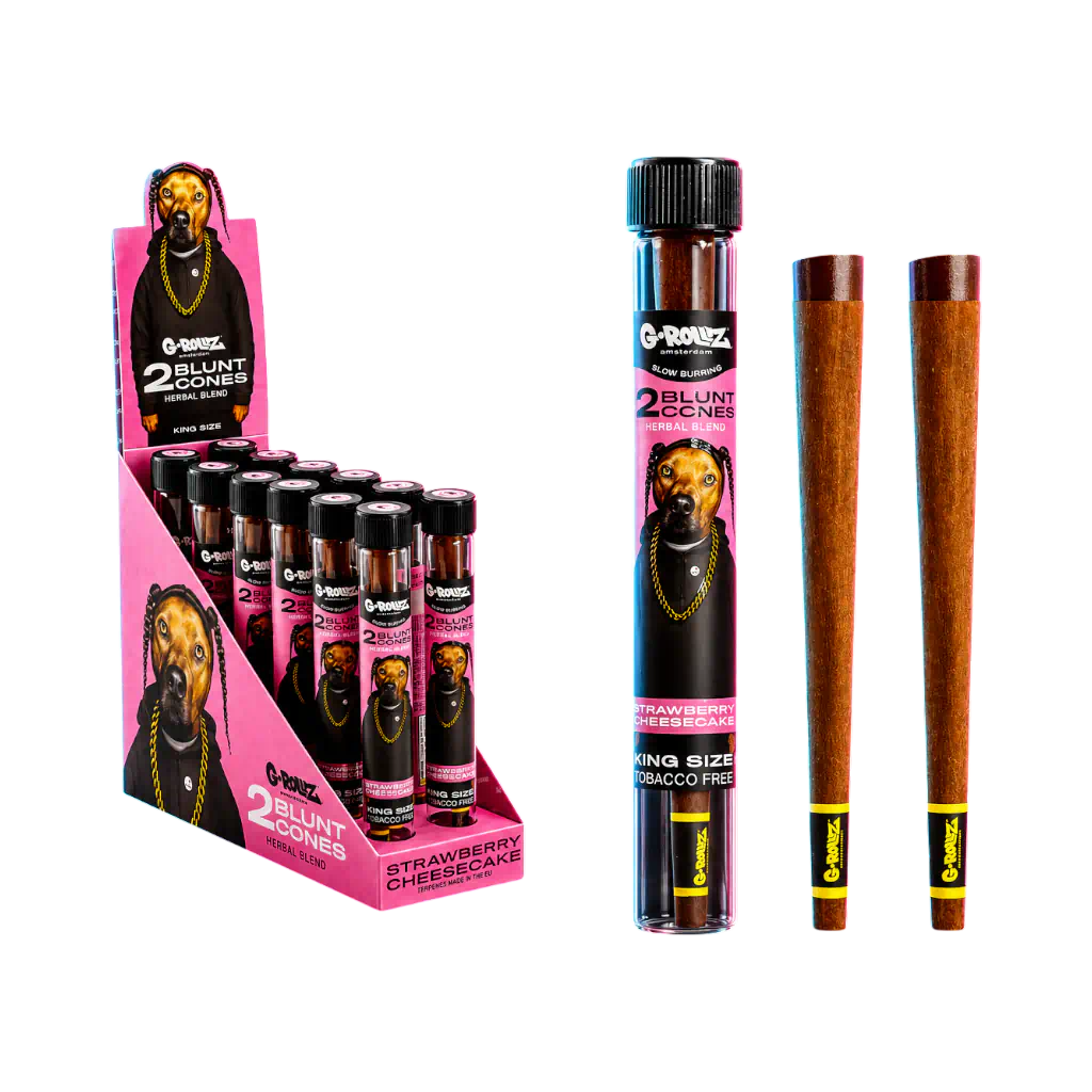 G-Rollz Terpene Infused Herbal Blunt Strawberry Cheesecake 2 pezzi