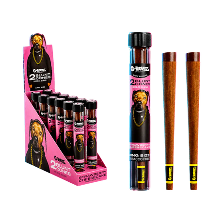 G-Rollz Terpene Infused Herbal Blunt Strawberry Cheesecake 2pcs
