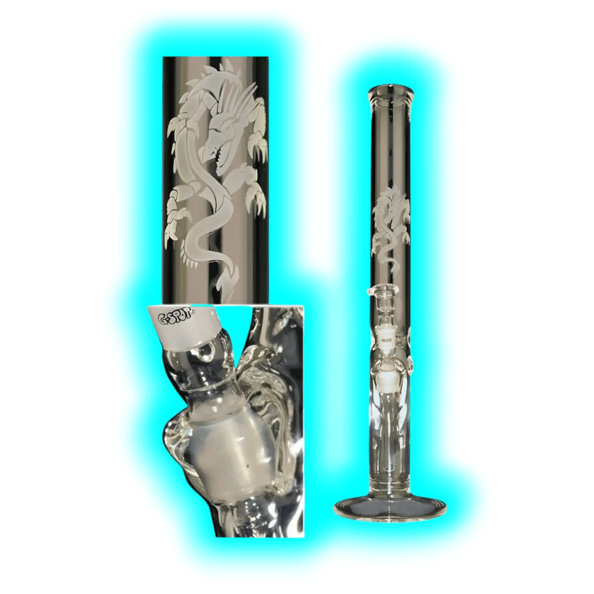G-Spot Zylinder 3-Teilig Eis 50cm Drachen
