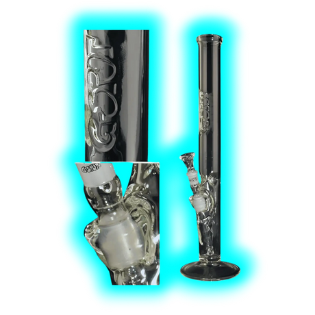 G-Spot Zylinder Eisbong Flame Polished 3-teilig 50cm 5mm