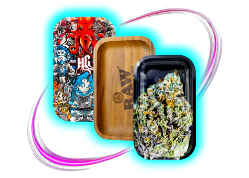 Übersicht von Rolling Trays und Drehunterlagen