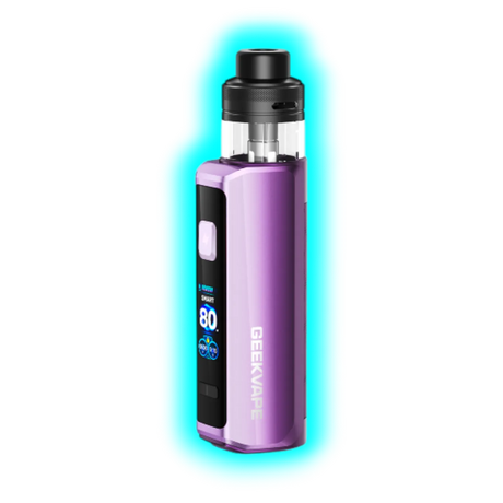 Violett-schwarzes GeekVape Aegis Force Kit mit digitalem Display und Tank
