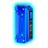 Blaues GeekVape Aegis Solo 3 E-Zigaretten-Mod mit Display und Bedienknopf