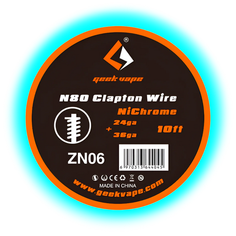 Geek Vape N80 Clapton Wire 24GA + 36GA