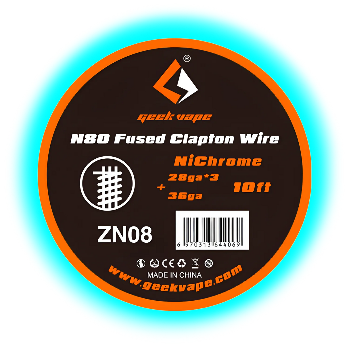 Geek Vape N80 Fused Clapton Wire 28GAx3 + 36GA