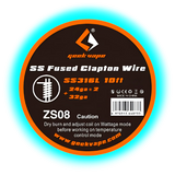 Geek Vape SS Fused Clapton Wire SS316L 24GA x 2 + 32GA