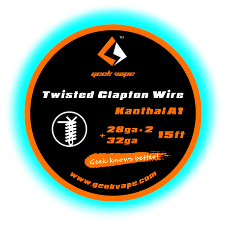 Geek Vape Twisted Clapton Wire KA1 28ga x 2 + 32ga 5m