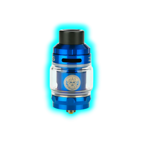 Blauer Geek Vape Zeus Sub Ohm Tank mit 5 ml Füllvolumen und schwarzem Mundstück