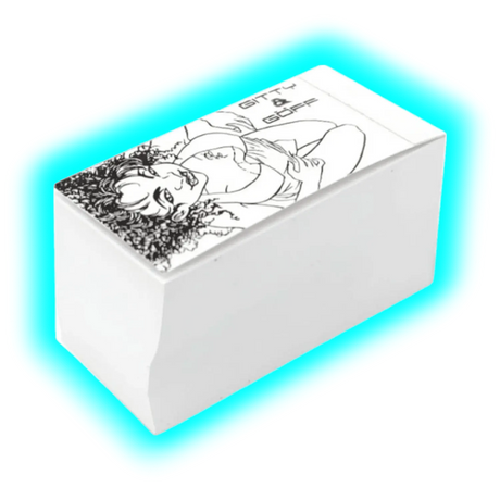 Gitty & Göff weiss breit grosser Block